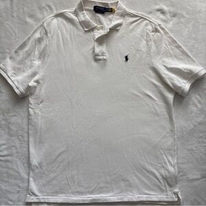 POLO RALPH LAUREN Iconic Lightweight Classic Fit Pony White Large Preppy